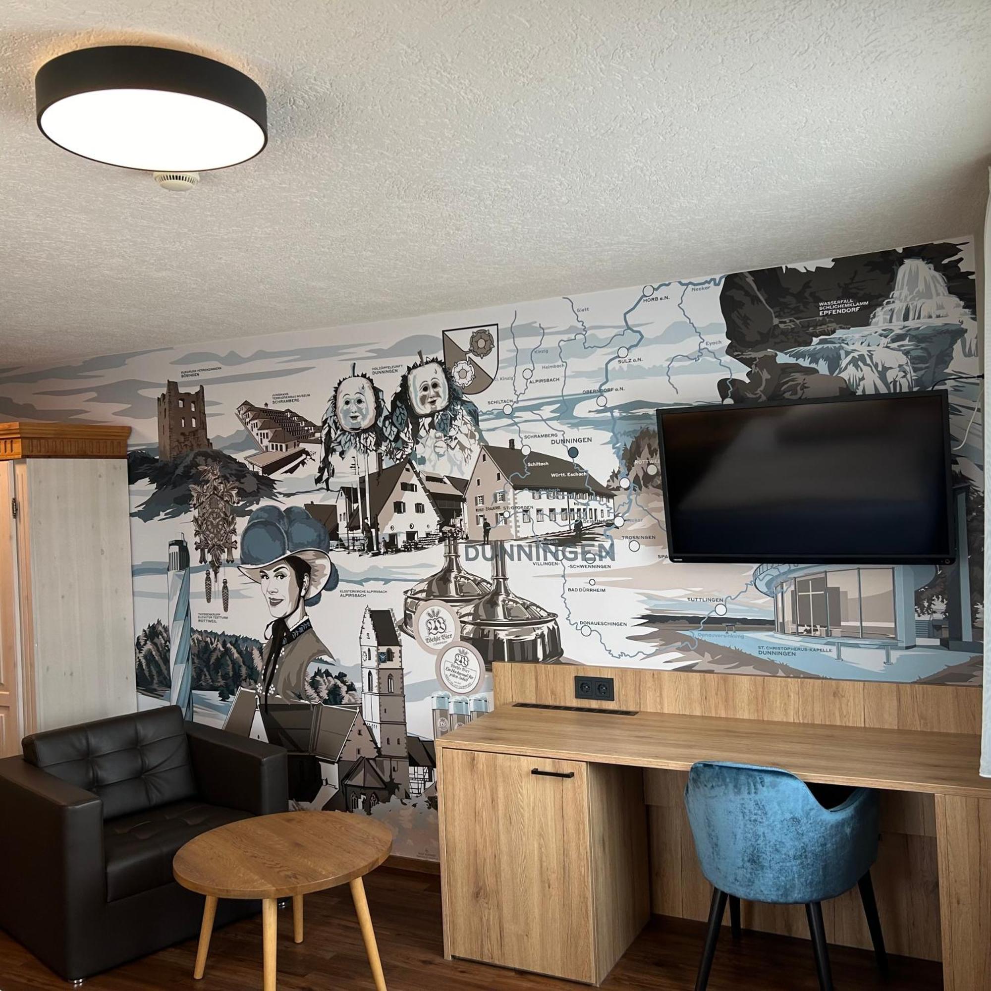 Braustube Wehle Hotel Dunningen Bagian luar foto